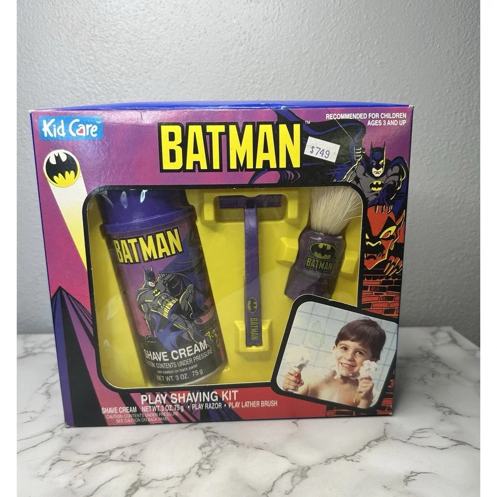 Batman Play Shaving Kit Kid Care Vintage Rare‎ 1991 New In Box